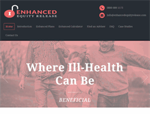 Tablet Screenshot of enhancedequityrelease.com